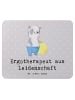 Mr. & Mrs. Panda Mauspad Ergotherapeut Leidenschaft mit Spruch in Grau Pastell