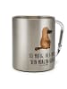 Mr. & Mrs. Panda Thermotasse Schnabeltier Mut mit Spruch in Silber