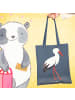 Mr. & Mrs. Panda Uni Tasche Storch ohne Spruch in Indigo Blue