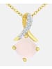 Diamant L'éternel Halskette mit Anhänger aus 375 Gelbgold mit Diamant mit Opal