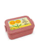 Mr. & Mrs. Panda Bento Box Blume Sonnenblume Design mit Spruch in Rot Pastell