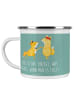 Mr. & Mrs. Panda Camping Emaille Tasse Eheversprechen Liebe Teil... in Meeresbrise