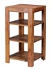 KADIMA DESIGN Standregal MUMBAI Massiv-Holz 80 cm Wohnzimmer-Regal mit 3