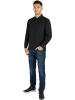 normani 4er Set Herren Langarm Poloshirt Lyroe in Schwarz