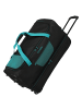 travelite Basics - Rollenreisetasche 98/119L 70 cm erw. (schwarz/petrol) in schwarz/petrol