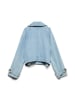 Vero Moda Trenchcoat in Light Blue Denim