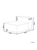 Beliani Sofaelement ARDAL in Beige/Schwarz - (W) 88 x (H) 68 x (L) 120 cm