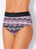 WITT WEIDEN Bikini-Slip in violett-schwarz-bedruckt