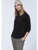 Polo Sylt Sweater mit Label-Stitching in Schwarz