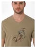 Organication T-Shirt "MOR13621" in Oliv