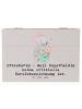 Mr. & Mrs. Panda Dekokiste Erzieherin Superheldin mit Spruch in Grau Pastell
