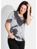 GOLDNER Shirt Shirt in schwarz / weiß / gemustert