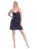NORMANN Spaghetti Nachthemd Schmetterling - 73413 in blau