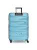 Bergpfeil Travel 4-Rollen Trolley L 75 cm mit Dehnfalte in glacier blue metallic