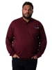 Men Plus Poloshirt in dunkel weinrot