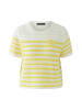 Oui Pullover in white yellow