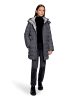 Betty Barclay Steppjacke mit abnehmbarer Kapuze in Dunkelgrau
