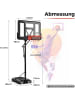 COSTWAY Outdoor Basketballständer 135/143-305 cm in Schwarz