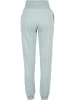Urban Classics Urban Classics Damen Ladies High Waist Color Melange Sweat Pants in salvia melange