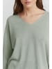 Oxmo V-Ausschnitt-Pullover Katla in Grau