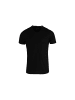 HATICO Rundhals T-Shirt in schwarz