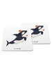 Mr. & Mrs. Panda Tischuntersetzer Orca Zylinder ohne Spruch in Weiß