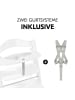 Hauck Hochstuhl Alpha Plus - im Sparset in white