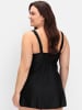 sheego Tankini-Oberteil in schwarz