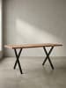 KADIMA DESIGN Schreibtisch 120x60x76 cm Massivholz / Metall Computertisch