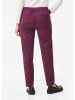GOLDNER Knöchellange Velourslederhose LOUISA in beere