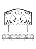 relaxdays 16tlg. Beetzaun Set in Schwarz - (B)900 x (H)33 cm