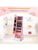 COSTWAY Kinder Schmuckschrank in Rosa