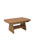 58 aufm Kessel FUNKTIONSTISCH ausziehbar Cassy 125x75x55-74 Couchtisch Wildeiche