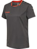 Hummel Hummel T-Shirt Hmlauthentic Multisport Damen Atmungsaktiv Schnelltrocknend in ASPHALT