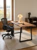 KADIMA DESIGN Schreibtisch 120x60x76 cm Massivholz / Metall Computertisch