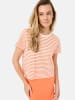 Tamaris T-Shirt in Nasturtium / Bright White Stripe