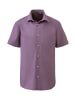 H.I.S Kurzarmhemd in aubergine