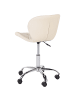 Beliani Bürostuhl VALETTA in Beige - (W) 48 x (H) 76 x (L) 48 cm