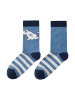 Reima Socken " Moomin Randig " in Blue Ocean