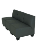 MCW Modular 3-Sitzer Sofa Moncalieri, Dunkelgrau, ohne Armlehnen