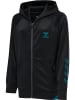 Hummel Hoodie Hmlgg12 Action Zip Hoodie Kids in BLACK/DEEP LAGOON