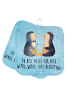 Mr. & Mrs. Panda Topfuntersetzer Pinguin Pärchen mit Spruch in Eisblau