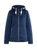 ICEBOUND Damen Strickfleecejacke in Marine Melange