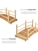 tectake Gartenbrücke Cantara 137 x 58 x 58 cm, braun