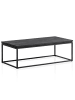 KADIMA DESIGN Couchtisch 120x60x40 cm Mango Massivholz / Metall Sofatisch