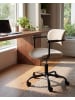 Beliani Bürostuhl VYRA in Beige/Schwarz - (W) 57 x (H) 75 x (L) 57 cm