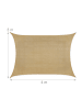 relaxdays Sonnensegel in Beige - 3 x 4 m