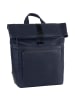 Leonhard Heyden Den Haag Rucksack Leder 40 cm Laptopfach blau