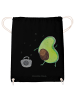 Mr. & Mrs. Panda Rucksackbeutel Avocado Tanzen ohne Spruch in Schwarz