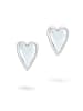 LIEBESKIND BERLIN Ohrstecker - Glass Heart in silber
